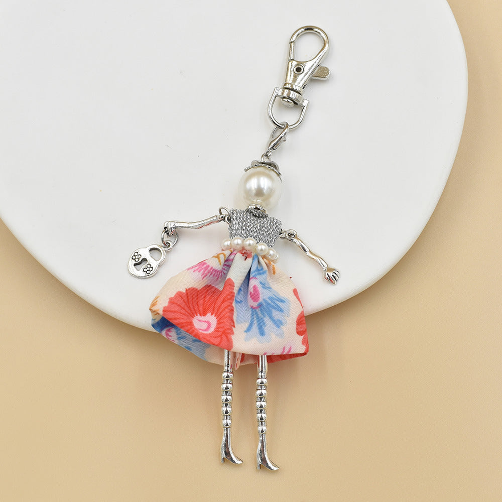 Key Chain Handmade Cartoon Character Handbag Pendant