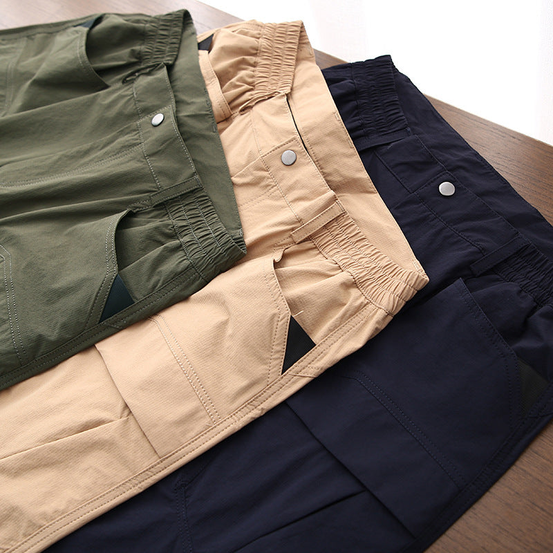 Men's Summer Leisure Cargo Large Pockets Shorts