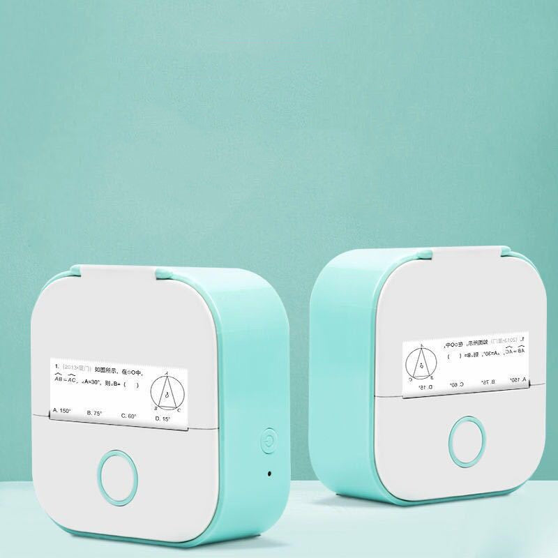 Portable Mini Thermal Label Printer, Home Photo Printer, Wrong Question Students Printer, Bluetooth Mini Label Printer,