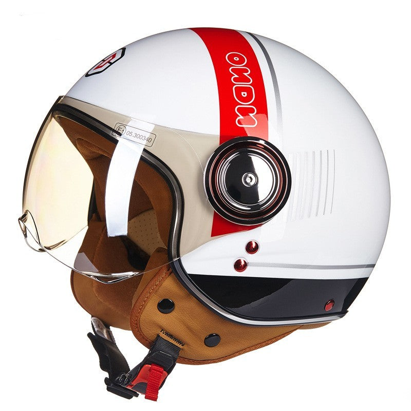 Electric scooter half helmet Lightweight, half-covered retro helmet