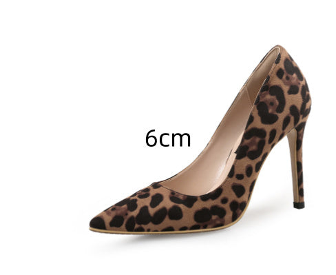 Women Leopard heels