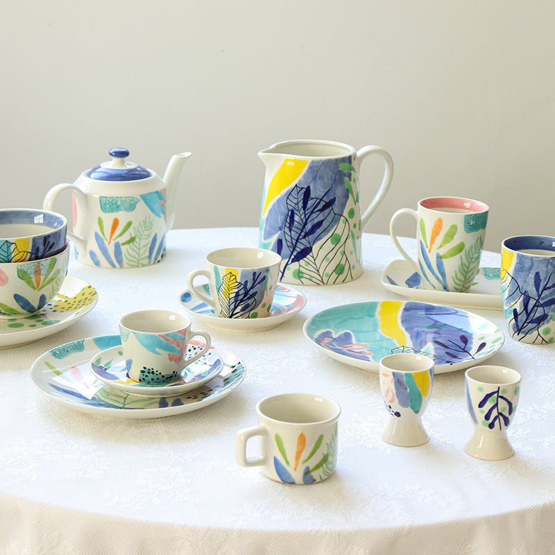 Porcelain Tableware Set Hand Painted Underglaze