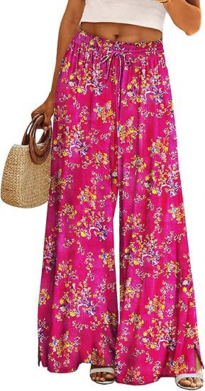 Damenhose Frühling Sommer 2026 im Boho-Stil mit weitem Bein