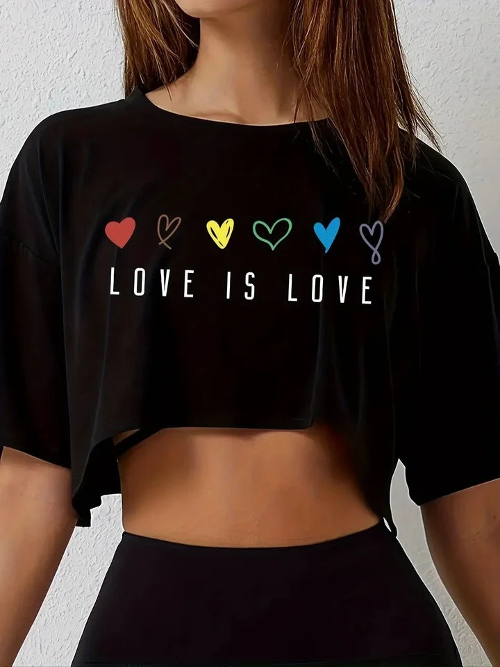 Lässiges sportliches, atmungsaktives Crop-Top für Damen
