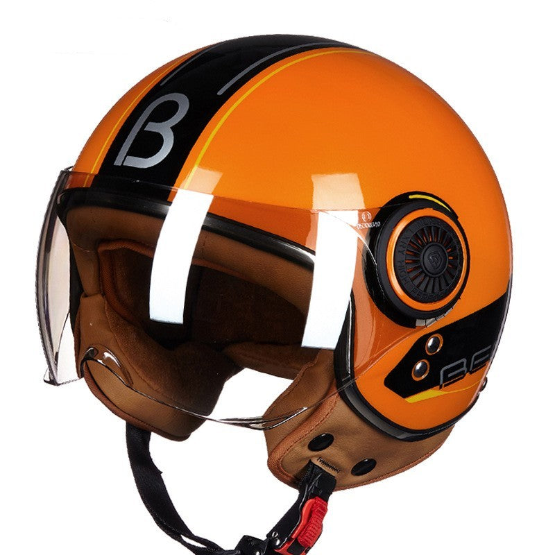 Electric scooter half helmet Lightweight, half-covered retro helmet