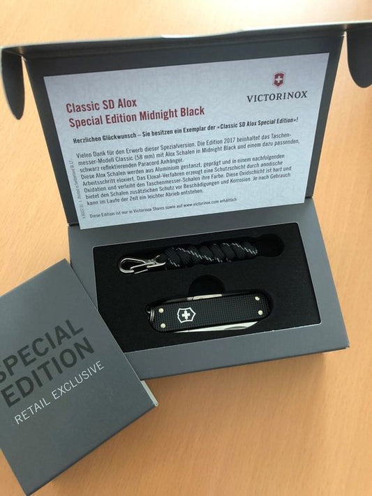 Rares Victorinox, Classic SD Alox, Special Edition Midnight Black